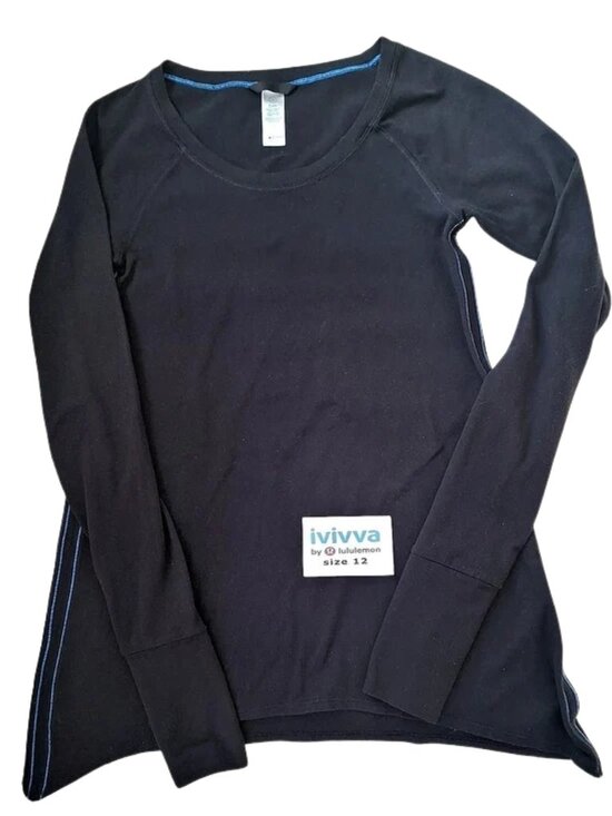 Ivivva Other - Ivivva Girl by Lululemon 🍋Practice Ready Long Sleeve Top Black Thumbholes